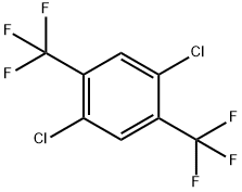 1,4-DICHLORO-2,5-BIS-TRIFLUOROMETHYL-BENZENE Structure