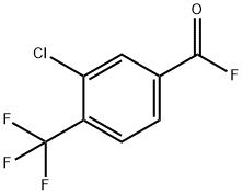 3-CHLORO-4-(TRIFLUOROMETHYL)BENZOYL FLUORIDE Structure
