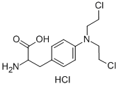 4-BIS(2-CHLORETHYL)-AMINO-L-PHENYLALANINE HYDROCHLORIDE Structure
