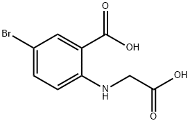 5-BROMO-N-(CARBOXYMETHYL)ANTHRANILIC ACID Structure