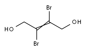 trans-2,3-Dibromo-2-butene-1,4-diol Structure