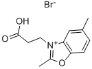 3-(2-CARBOXYETHYL)-2,5-DIMETHYLBENZOXAZOLIUM BROMIDE Structure