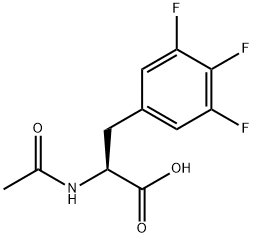 N-ACETYL-3-(3,4,5-TRIFLUORO-PHENYL)-DL-ALANINE
 Structure