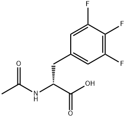 N-ACETYL-3-(3,4,5-TRIFLUOROPHENYL)-D-ALANINE Structure