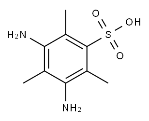 3,5-Diamino-2,4,6-trimethylbenzenesulfonic acid Structure