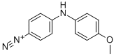 4-[(4-methoxyphenyl)amino]benzenediazonium Structure