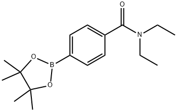 4-(N,N-DIETHYLAMINOCARBONYL)PHENYLBORONIC ACID, PINACOL ESTER Structure