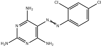 Pyrimidine, 5-((2,4-dichlorophenyl)azo)-2,4,6-triamino- Structure