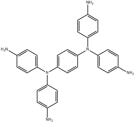 N,N,N',N'-Tetrakis(4-aminophenyl)-1,4-benzenediamine Structure