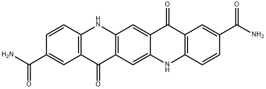 5,7,12,14-tetrahydro-7,14-dioxoquino[2,3-b]acridine-2,9-dicarboxamide  Structure