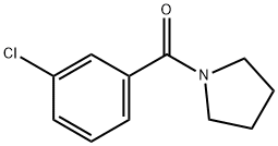 1-(3-Chlorobenzoyl)pyrrolidine, 97% Structure
