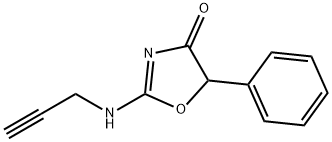 5-Phenyl-2-(2-propynylamino)-2-oxazolin-4-one Structure