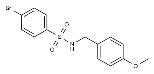 4-Bromo-N-(4-methoxybenzyl)benzenesulfonamide Structure