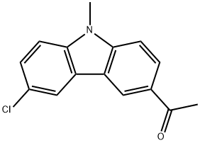 1-(6-CHLORO-9-METHYL-9H-CARBAZOL-3-YL)-ETHANONE Structure