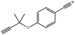 4-[(1,1-DIMETHYLPROP-2-YNYL)OXY]BENZONITRILE Structure