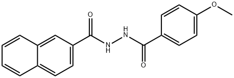 1-(4-METHOXYBENZOYL)-2-(1-NAPHTHOYL)-HYDRAZINE Structure