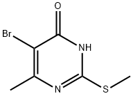 4(3H)-PYRIMIDINONE, 5-BROMO-6-METHYL-2-(METHYLTHIO)- Structure