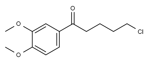 1-CHLORO-5-(3,4-DIMETHOXYPHENYL)-5-OXOPENTANE Structure