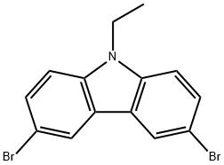 3,6-Dibromo-9-ethylcarbazole Structure