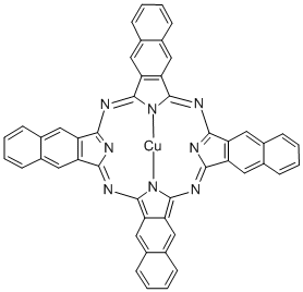 COPPER(II) 2,3-NAPHTHALOCYANINE Structure