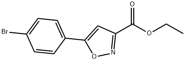 ETHYL 5-(4-BROMOPHENYL)ISOXAZOLE-3-CARBOXYLATE Structure