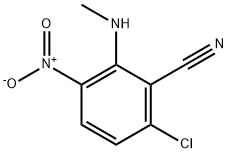 6-chloro-2-methylamino-3-nitrobenzonitrile Structure