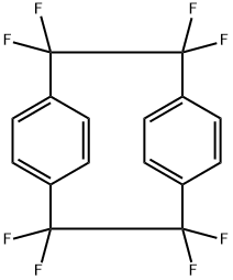 1,1,2,2,9,9,10,10-Octafluoro[2.2]paracyclophane Structure