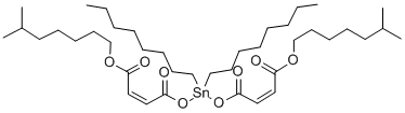 diisooctyl 4,4'-[(dioctylstannylene)bis(oxy)]bis[4-oxoisocrotonate] Structure