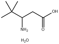 3-AMINO-4,4-DIMETHYLPENTANOIC ACID HYDRATE, 98 Structure