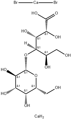 calcium bis(4-O-(beta-D-galactosyl)-]Dgluconate) - calcium bromide (1:1)  Structure