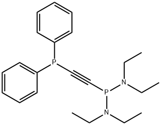 Bis(diethylamino)[(diphenylphosphino)ethynyl]phosphine Structure