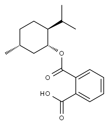 (-)-MONO-(1R)-MENTHYL PHTHALATE Structure