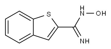Benzo[b]thiophene-2-carboximidamide,N-hydroxy- Structure