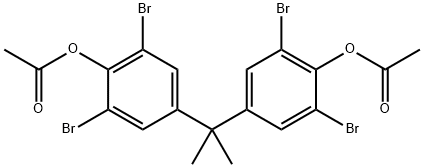 4,4'-isopropylidenebis[2,6-dibromophenyl] diacetate Structure