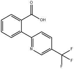 2-(5-(trifluoromethyl)pyridin-2-yl)benzoic acid Structure