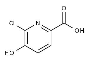 2-Pyridinecarboxylic  acid,  6-chloro-5-hydroxy- Structure