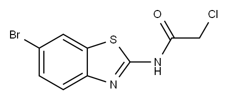 N-(6-BROMO-BENZOTHIAZOL-2-YL)-2-CHLORO-ACETAMIDE Structure