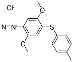 P-DIAZO(4'-TOLYL)MERCAPTO-2,5-DIMETHOXY BENZENE ZINC CHLORIDE SALT Structure