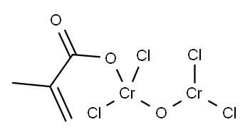 tetrachloro-mu-methacrylato-mu-oxodichromium Structure