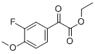 ETHYL 3-FLUORO-4-METHOXYBENZOYLFORMATE Structure