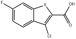 3-CHLORO-6-FLUOROBENZO(B)THIOPHENE-2-CA& Structure