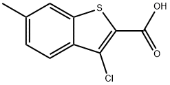 3-CHLORO-6-METHYLBENZO(B)THIOPHENE-2-CA& Structure