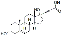 3,17-Dihydroxyandrost-5-ene-17-propiolic acid Structure
