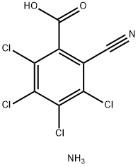 3,4,5,6-Tetrachloro-2-cyanobenzoic acid ammonium salt  Structure