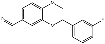 3-[(3-FLUOROBENZYL)OXY]-4-METHOXYBENZALDEHYDE Structure