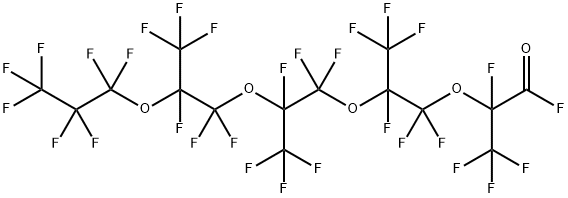 PERFLUORO-2,5,8,11-TETRAMETHYL-3,6,9,12-TETRAOXAPENTADECANOYL FLUORIDE Structure