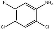 2,4-DICHLORO-5-FLUOROANILINE Structure