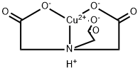 hydrogen [N,N-bis(carboxymethyl)glycinato(3-)-N,O,O',O'']cuprate(1-)  Structure