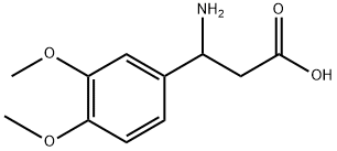 3-Amino-3-(3,4-dimethoxyphenyl)propionic acid Structure