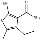 2-AMINO-4-ETHYL-5-METHYLTHIOPHENE-3-CARBOXAMIDE Structure